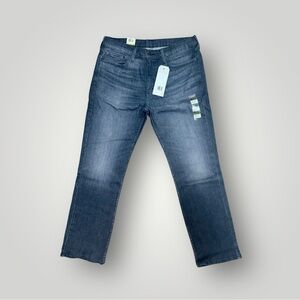 Levi's Men's 514 Straight Jeans Black Gray Distressed 35 x 30 NWT